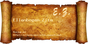 Ellenbogen Zita névjegykártya